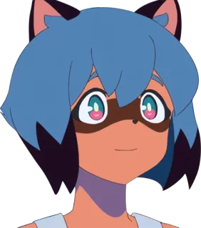 🙂 Michiru Kagemori BNA: Brand New Animal Anime, Antropomorfo, Tanuki, BNA whatsapp sticker
