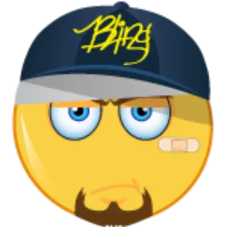 😕 Bling emoji, bling, face, cartoon telegram sticker