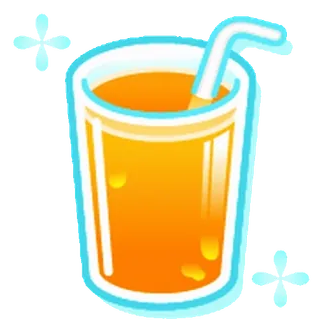 😊 bebida, zumo de naranja, zumo, vaso, refresco, bebida whatsapp sticker