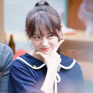 😏 GODSMILE0828 женщина, портрет, девушка, улыбается, азиатка telegram sticker