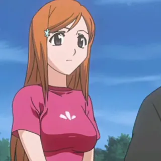 😕 Orihime Inoue Bleach anime, character, orihime, inoue, bleach telegram sticker
