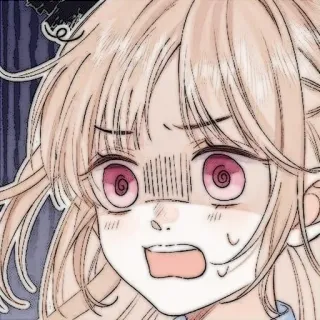 🍓 애니메이션, 만화, 캐릭터, 표정, 충격, 놀람 telegram sticker