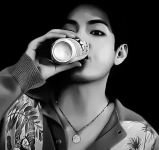 🌟 person, drinking, can, beverage, pop, soda telegram sticker