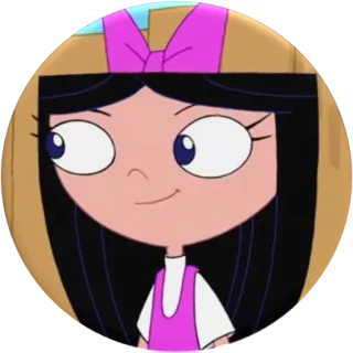 😊 Isabella Garcia-Shapiro Phineas and Ferb Cartone animato, Ragazza, Amichevole, Isabella whatsapp sticker