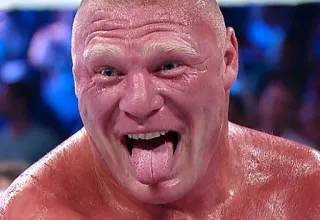 😛 Brock Lesnar wrestling, athlete, sports, professional wrestler, fighter, WWE telegram sticker