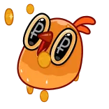 🤑 pássaro, dinheiro, moeda, animação telegram sticker