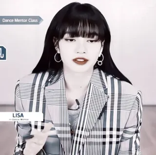 🎧 Lisa Dance Mentor Class
LISA
Yu Dance Mentor Lisa, Blackpink, Mentora de baile, K-Pop, Cantante, Celebridad, Artista whatsapp sticker