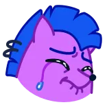 😢 crying, sad, emoji, cartoon, animal, tears whatsapp sticker