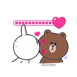 😘 amor, lindo, sticker, beso, relación, animación telegram sticker