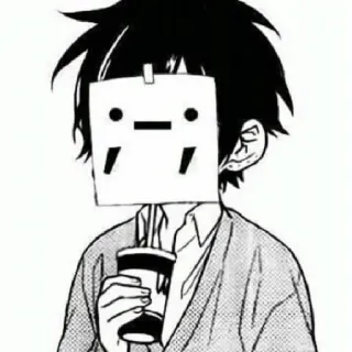 😭 Anime, Manga, Bebida, Anónimo, Casual whatsapp sticker