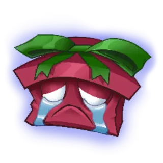 😭 triste, piangendo, regalo, scatola, fiocco, lacrime, cartone animato telegram sticker