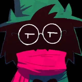 😒 Ralsei Deltarune RPG, mono, Deltarune, cabra, esponjoso telegram sticker