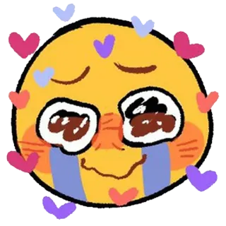 🥰 Emoji, Lindo, Corazones, Kawaii, Feliz telegram sticker