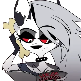 📱 Loona Helluva Boss HELL HOUND whatsapp sticker