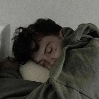 😴 사람, 수면, 담요, 베개, 인물사진, 실내 telegram sticker