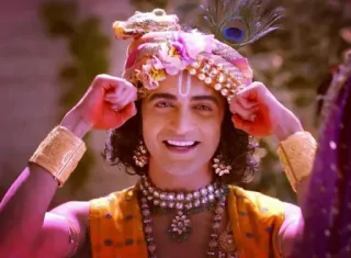 😇 Krishna Indian culture, Hinduism, deity, spiritual, traditional clothing, Indian religion, peacock feather, tradition telegram sticker