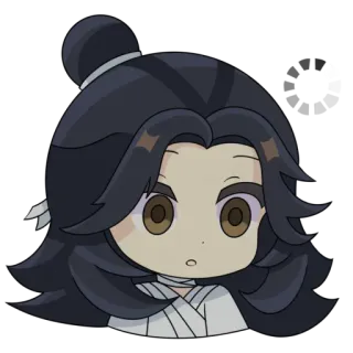 😯 chibi, anime, cute, cartoon whatsapp sticker