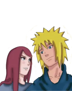😉 Minato Naruto อนิเมะ, นารูโตะ, มินาโตะ, แฟนอาร์ต, การ์ตูน telegram sticker