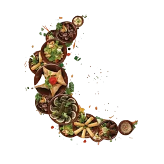 🌙 음식, 식사, 요리, 요리, 레스토랑, 중동 음식 telegram sticker