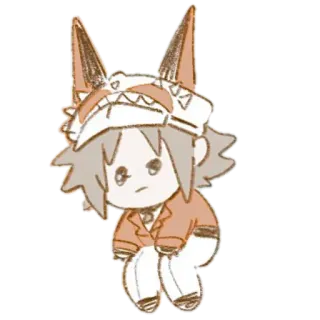 💩 Dibujo animado, Anime, Personaje, Ilustración, Kawaii telegram sticker