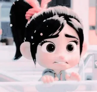 Vanellope by @randomcartoonsticker whatsapp stickers