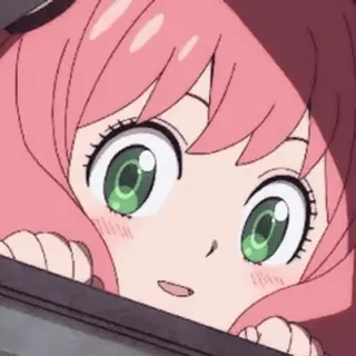 ❤️ Anya Forger Spy x Family Anime, Spy x Family, Anya Forger, Kreskówka, Słodkie, Dziewczyna telegram sticker
