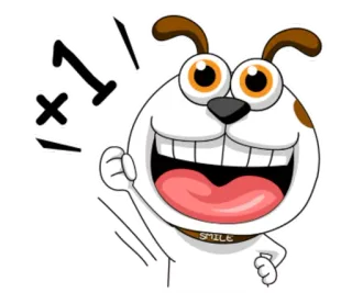 Smiling Dog @tikelku telegram stickers