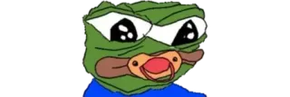 🐸 Pepe the Frog пепе, лягушка, мем, малыш telegram sticker