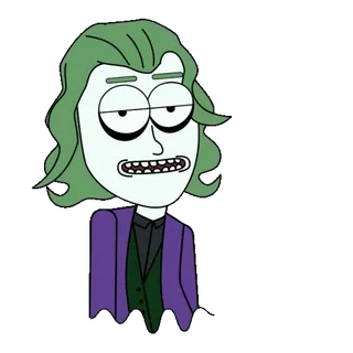 🕺 Joker Joker, villain, cartoon, comics, DC Comics, clown whatsapp sticker