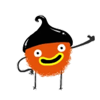 👍 Desenho animado, Personagem, Ilustração, Adesivo, Engraçado, Gesto telegram sticker