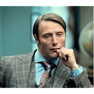 🤔 Hannibal Lecter Hannibal マッツ・ミケルセン, ハンニバル, 海外ドラマ, シリアルキラー telegram sticker