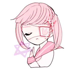 😌 Anime, Desenho animado, Ilustração, Adesivo, Fofo telegram sticker