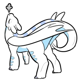 😤 dragon, animal, fantaisie, mignon telegram sticker