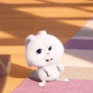🐰 Snowball The Secret Life of Pets Hase, Kaninchen, Cartoon, Animation, Niedlich telegram sticker