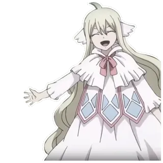 😁 Mavis Vermillion Fairy Tail anime, manga, Fairy Tail, Mavis Vermillion, carino, felice, sorridente telegram sticker
