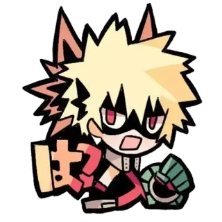 MHA chibi @Alitame72 telegram stickers