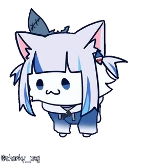 🥳 Gawr Gura Hololive whatsapp sticker