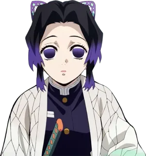 🧐 Shinobu Kocho Demon Slayer Anime, Demon Slayer, Shinobu Kocho, Farfalla, Manga, Personaggio, Giapponese telegram sticker