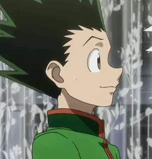😅 Gon Freecss Hunter x Hunter Anime, Karakter, Gon Freecss telegram sticker