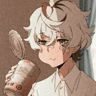 😕 Anime Junge, Illustration, Charakter, Cartoon, Ästhetisch, Dose halten telegram sticker