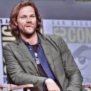 💦 Jared Padalecki actor, celebrity, Jared Padalecki, man, portrait telegram sticker