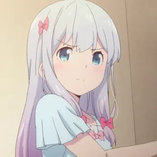 😤 Izumi Sagiri Eromanga Sensei anime, manga, sagiri izumi, eromanga sensei, cute, girl telegram sticker