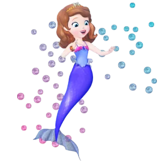 😃 Sofia sirène, princesse, Disney, dessin animé, animé telegram sticker