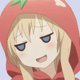 🖤 Anime, Mädchen, Tomate, arrogant, Ausdruck, süß telegram sticker