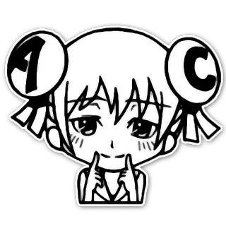 😊 Anime Mädchen, Cartoon, Figur, Illustration, Manga, Süß telegram sticker