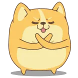 🙅‍♂️ dog, corgi, cute, animal, kawaii telegram sticker