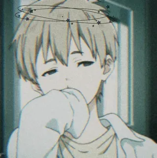 🩸 Anime, Anak laki-laki, Sedih, Bintang, Estetik, Kartun telegram sticker