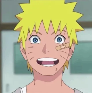 🦊 Naruto anime, kreskówka, manga, naruto, postać, uśmiechnięty telegram sticker