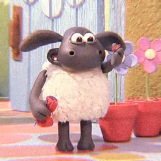 🍫 Shaun the Sheep ひつじのショーン, 羊, アニメ, かわいい, クレイアニメ, アニメーション telegram sticker