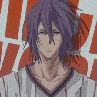 💜 Atsushi Murasakibara Kuroko's Basketball Anime, Pallacanestro, Murasakibara, Atsushi, Personaggio telegram sticker